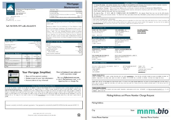 USA California Rushmore Loan Management Services LLC wyciąg z kredytu hipotecznego, 3 strony, 1-2scr